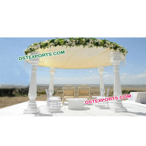 Magnifique Mandap de mariage blanc ouvert, magnifique Mandap de mariage hindou, design de Mandap somptueux CALIFORNIA - Product Image 1