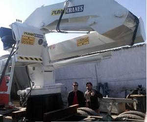 Les grues Puma présentent la nouvelle grue marine pliable de la Turquie de 1 à 20 tonnes de capacité de la flèche d'articulation hydraulique Mini engrenage de pompe hydraulique pour - Product Image 3