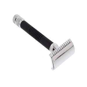 มีดโกนเพรสทีจสีดำด้านเงา/ซาตินแบบปรับได้สองขอบมีดโกนความปลอดภัยใบมีดคู่สำหรับผู้ชายแถมใบมีดฟรี - Product Image 5