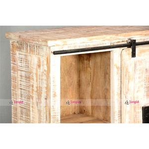 Mueble Industrial Vintage con cajones de madera, cofre con puerta corredera para sala de estar, decoración del hogar, fabricante de muebles, India - Product Image 5