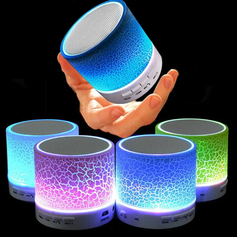 2019 High Quality Hands Free Mini Wireless LED S10 Speaker with 400mah Battery Speaker