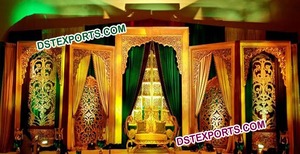Dernier modèle de Mandap sculpté blanc Delizio pour mariage, Mandapam traditionnel du sud de l'Inde, Mandap élégant de style Bollywood pour mariage indien, USA - Product Image 6