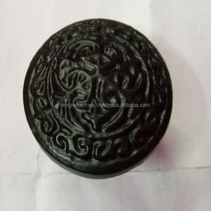 buy wholesale Cast Iron Pull Knob Black Finish round Decorative <b>Ceramic</b> Furniture Hardware for Kitchen Cabinets and Drawers - Product Image 1