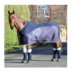 Tapis de cheval synthétiques de haute qualité avec doublure en nylon Couverture de pluie d'été Vente chaude Tissu en coton/polyester Fabricant direct - Product Image 2