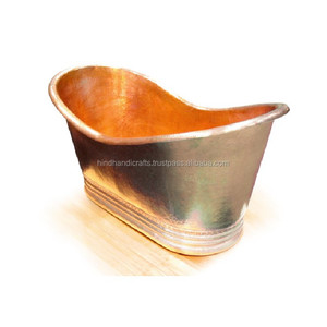 Cubos de hielo grandes chapados en cobre de hierro en forma de tinas Cubos de hielo de metal Tinas de bebidas Bar y vides Cubo de hierro por exportador indio - Product Image 1