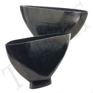 Industrie Tendance Métal Décoration De Mariage En Gros Fleur Vase Maison Hôtel Décoration Or Fini À La Main avec Logo Personnalisé - Product Image 3