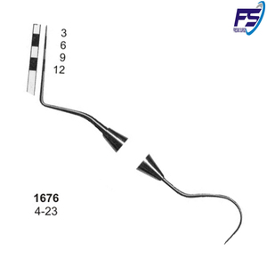 Sonda de bolsillo peridontal WHO23, doble punta estándar - Product Image 2