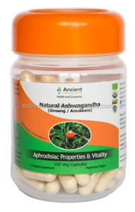 Ashwagandha-Suplemento orgánico de hierbas naturales, cápsulas vegetales naturales - Product Image 4