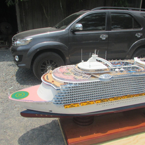 MS de OASISS DE LA MER de 360cm EN BOIS MODÈLE BATEAU _ EN BOIS ARTISANAT MODÈLE - Product Image 1