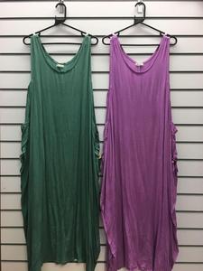 2024 nouvelles dames à la mode plage robe d'été Style UK mode femmes tenue décontractée sans manches poche robes en différentes couleurs - Product Image 5