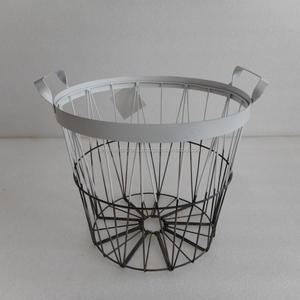 Black Iron Wire Basket for <b>Kitchen</b> <b>Utensils</b> <b>Storage</b>, Metal Wire Basket for <b>Kitchen</b> Usage - Product Image 2
