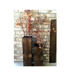 Florero de madera para el hogar, hotel y balcón, artículo decorativo de último diseño - Product Image 1