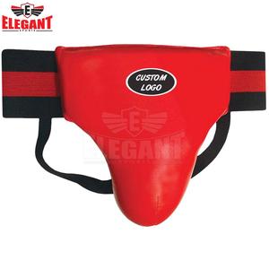 Protector de ingle barato de cuero sintético Taekwondo MMA Protector de ingle Kick Boxing Protección de ingle Guard - Product Image 3