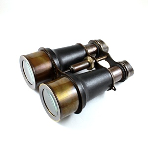 กล้องส่องทางไกลทองเหลืองแบบโบราณสำหรับเดินเรือสายหนังสีดำที่จับโลหะแก้วยุโรปของขวัญธุรกิจ calyron ของขวัญแปลกใหม่ - Product Image 5