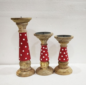 Metal and Wood Candle holder / Candle Stand for Home and Party Decoration - Product Image 3