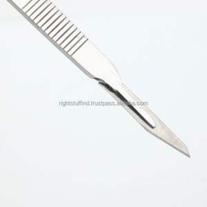 Lab Surgical Blades Instrument Scalpels Steel 4.3*0.6cm + Dental <b>Knife</b> <b>Holder</b> - Product Image 1