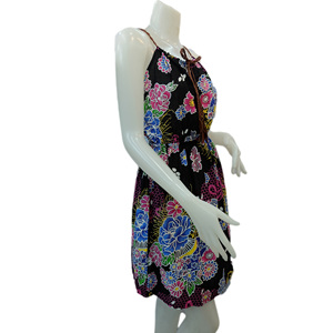 Robe florale pour femme, bretelles Spaghetti, Mini, été - Product Image 6