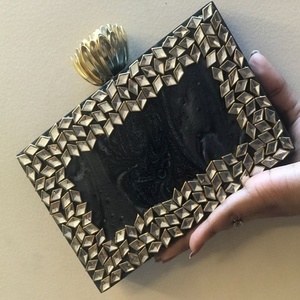 Latest Wood Bags and Handmade Wood <b>Purse</b> with Embossed Printing Best Price Customized <b>Purse</b> for Party - Product Image 6