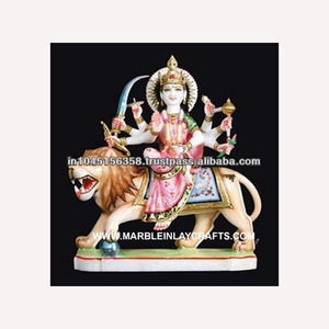 Hermosa Estatua de Durga Maa Ji en Mármol - Product Image 1