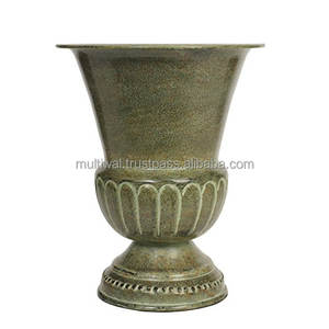 Jarrón de suelo de hierro de bronce, maceta para decoración del hogar - Product Image 4
