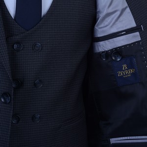 Traje ajustado de 3 piezas de alta calidad italiana para hombre, nuevo traje elegante de lujo de primera clase a la moda para hombre - Product Image 3