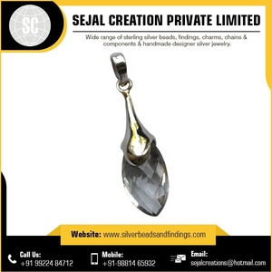 Colgante de Plata de Ley 925 con piedras preciosas artificiales, colgantes elegantes de joyería - Product Image 2