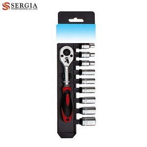 Taiwán-Juego de enchufes para percha de conductor, mango de trinquete alemán, 1/2" - Product Image 3