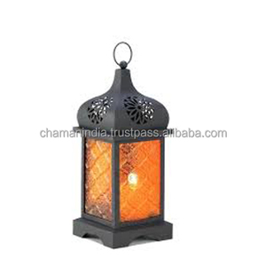 Black Metal Moroccan Candle Lanterns - Product Image 1