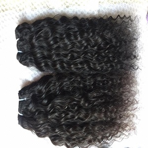 Cheveux humains naturels non traités Remy, cheveux naturels bouclés du temple du sud de l'Inde, double trame, cheveux du temple, bricolage, cheveux bruts en vrac, trame Genius - Product Image 5