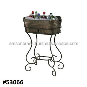 Cubo para Cerveza y Vino, Soporte Metálico para Bebidas de Bar, Enfriador de Vino Metálico Vertical, Cubo de Almacenamiento para Vino - Product Image 6