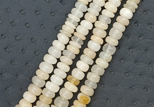 Pierre opale éthiopienne Offre Spéciale naturelle, forme de Rondelle lisse, perle, pierre de feu multiple, fabrication de bijoux, Bracelet, collier - Product Image 3