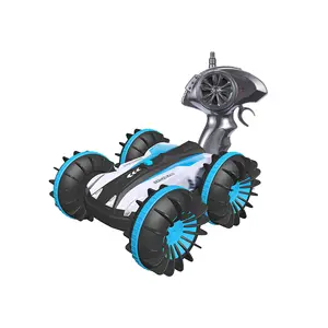 Remote Control Car Boat Truck 4WD Land Water 2 In 1 RC Toy Car Waterproof Stunt 1:16 Remote Vehicle With Rotate 360 Electric Car