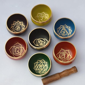 2024 vente chaude en gros bol de chant de méditation de yoga tibétain pour la thérapie sonore bol de chant de méditation, bol de 7 chakras - Product Image 1
