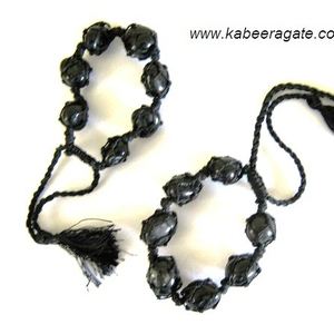 ขายส่งกำไลข้อมือพลอย: กำไลข้อมือหินโมราสีดำ - Product Image 1