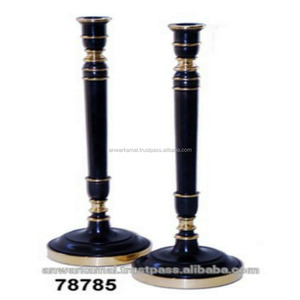 Venta caliente Soporte de vela decorativo para el hogar Meta Fancy Candle Pillar Brass Pewter Candle Stand - Product Image 1