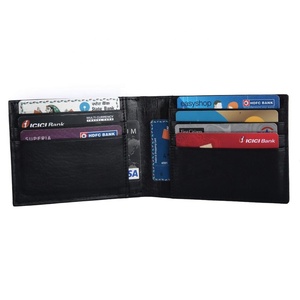Indian Supplier Stylish Genuine Napa Leather RFID Card <b>Wallet</b> <b>Black</b> Compact Slim Design <b>for</b> Everyday Essentials <b>For</b> Sale - Product Image 2