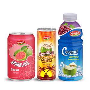 Exportador más vendido, agua con gas, jugo de manzana roja con gas, 330ml, marcas de bebidas JOJONAVI, OEM ODM - Product Image 1