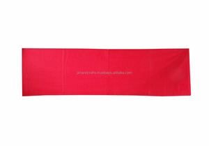 Camino de mesa decorativo, tela de retales, de algodón, indio tradicional, con lentejuelas - Product Image 3