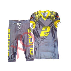 Uniformes de Fútbol Americano Sublimados Personalizados, Pantalones Integrados Unisex para Todas las Temporadas, Transpirables, de Secado Rápido, 100% Poliéster - Product Image 6