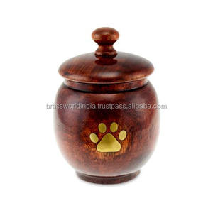 Urna de cremación de madera de Brassworld, suministros funerarios de la India, venta al por mayor - Product Image 4