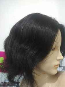 100% Virgin Brazilian Remy Human <b>Hair</b> Ladies Wig in Natural Straight <b>Color</b> - Product Image 4