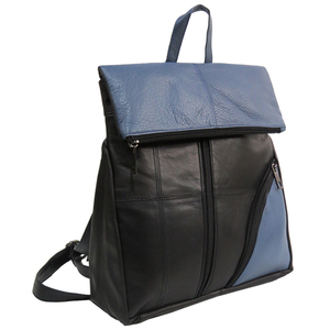 Sac à main multifonctionnel en cuir véritable à fermeture à glissière Sac à dos tendance et élégant - Product Image 1