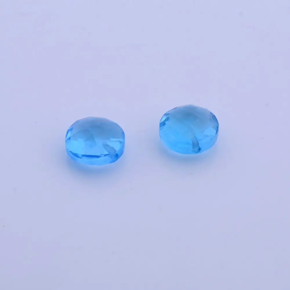 Perline Rondelle sfaccettate con topazio blu londra naturale di alta qualità lotto all'ingrosso fili di perline di pietra semipreziosa