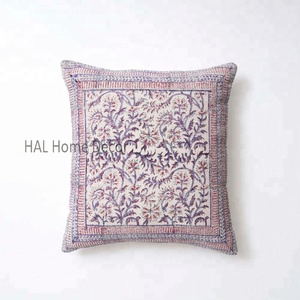 Federe Decorative Stampate a Blocchi Personalizzate all'Ingrosso, Copricuscini Quadrati Indiani <span class=keywords><strong>45x45</strong></span> - Product Image 1