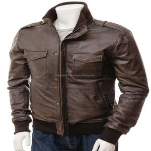 Blouson d'hiver en cuir pour hommes, élégant, OEM, mode en cuir - Product Image 4
