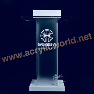 Atril acrílico interesante personalizado podio para podio de discurso/atril/tribuna - Product Image 2