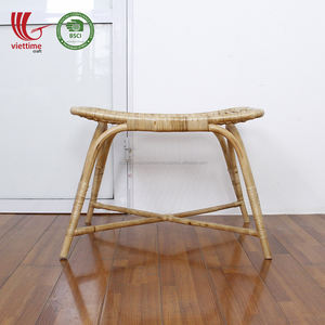 Taburete de mimbre Natural para pie, silla de ocio de ratán - Product Image 4