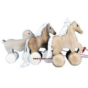 Jouets à tirer en bois au design créatif, conceptions personnalisées faites à la main - Product Image 1
