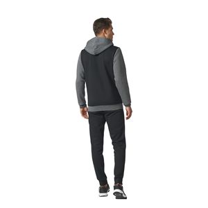 Survêtement de sport pour homme, ensemble deux pièces, logo personnalisé, slim, velours réfléchissant, vêtements de jogging, combinaison - Product Image 3