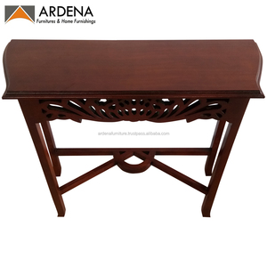 Table console minimaliste européenne, moderne et antique, meubles indonésiens en bois massif pour la maison, le salon, le hall ou la table d'appoint - Product Image 3